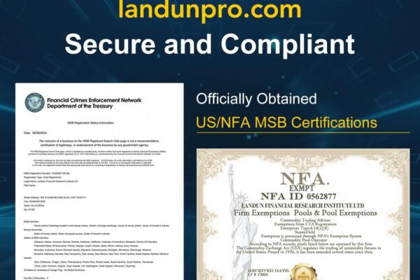 LANDUN FINANCIAL RESEARCH INSTITUTE : Securing MSB and NFA Certifications