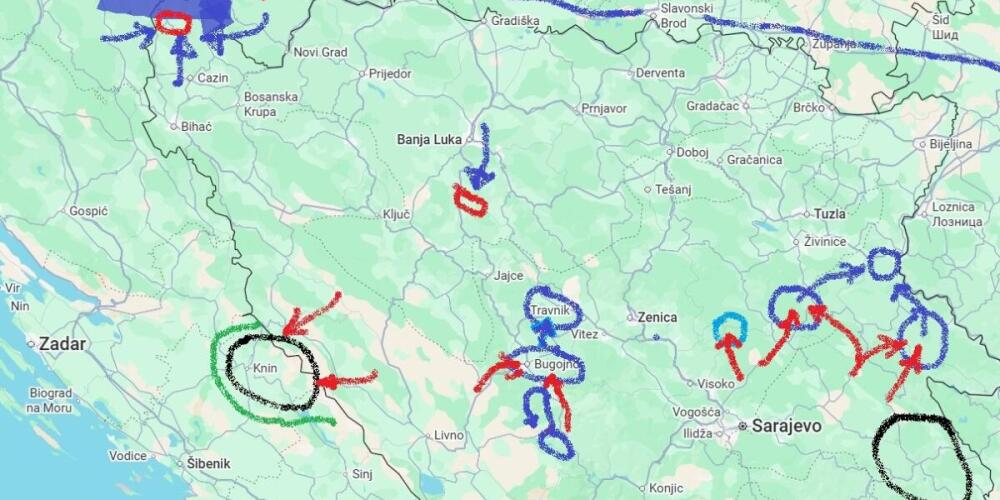 Borbe na području NDH neposredno prije kapitulacije Italije