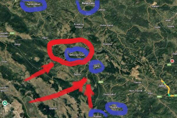 Partizansko osvajanje Mrkonjić grada,  Varcar Vakufa