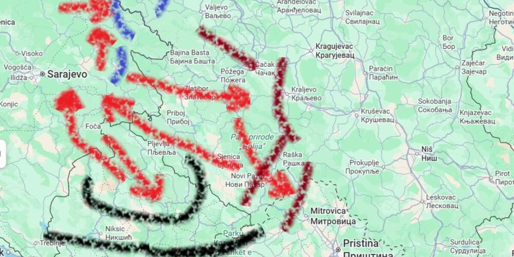 Prodor partizana u Srbiju