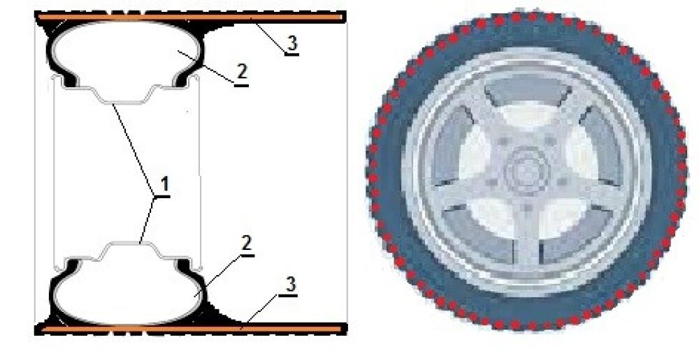 Car tire for deep snow and mud