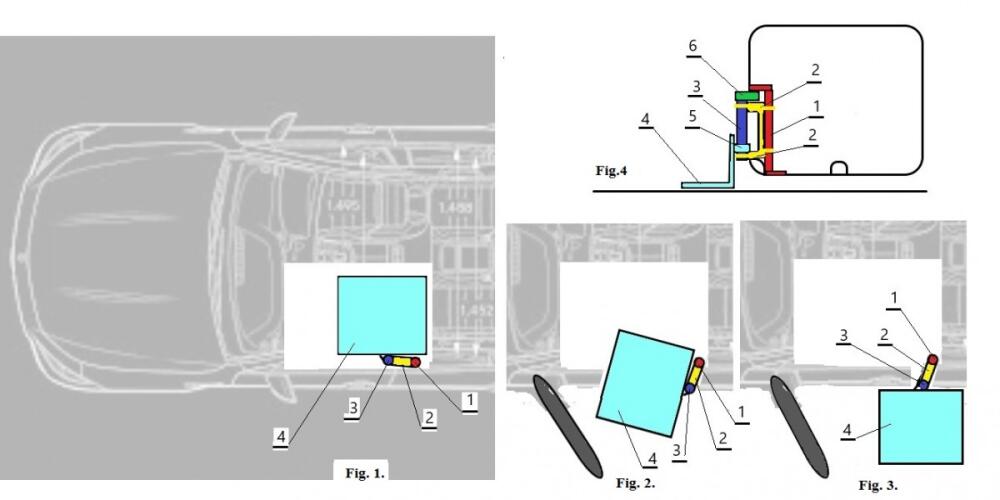 A platform for getting a disabled person, wheelchair, or fixed-frame scooter into a car