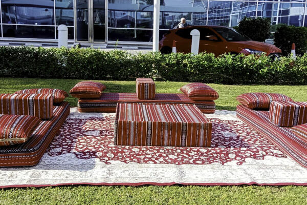 Creating Authentic Ambience: Using Arabic Floor Seating Sofas for Your Dubai Event