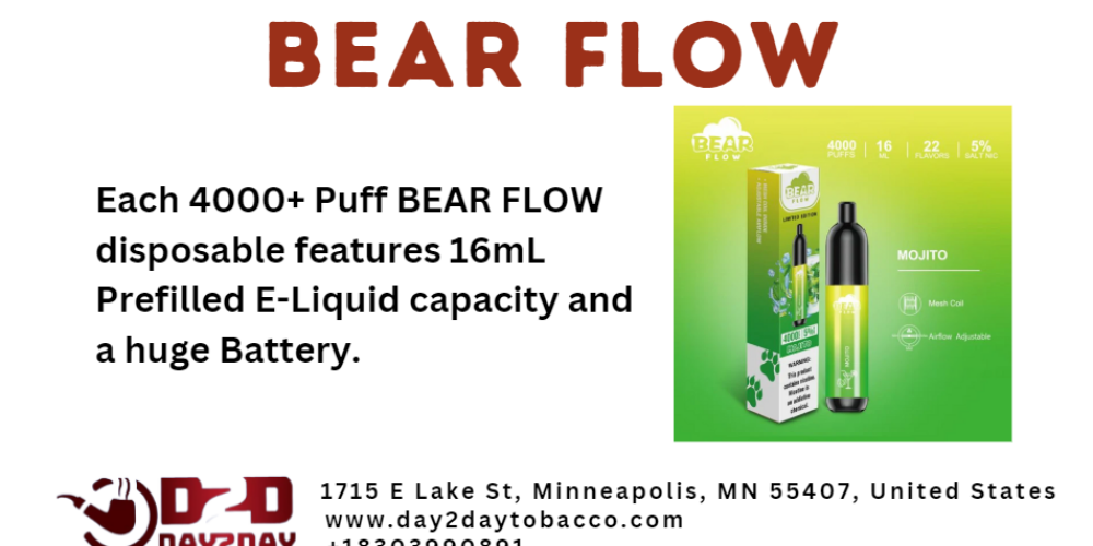 Vaping Experience with Bear Flow Unveil Exceptional Flavor at day2daytobacco