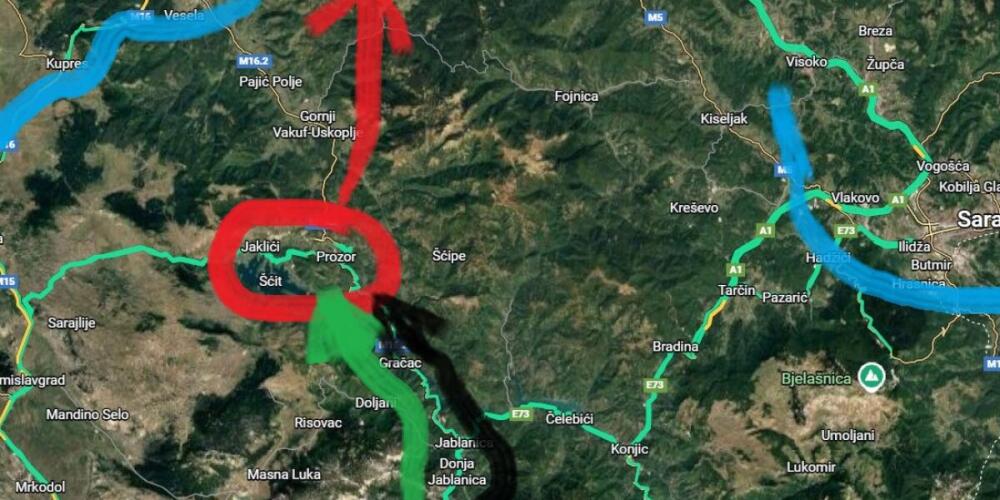 Operacija Alfa, talijanska okupacija Prozora, Rame