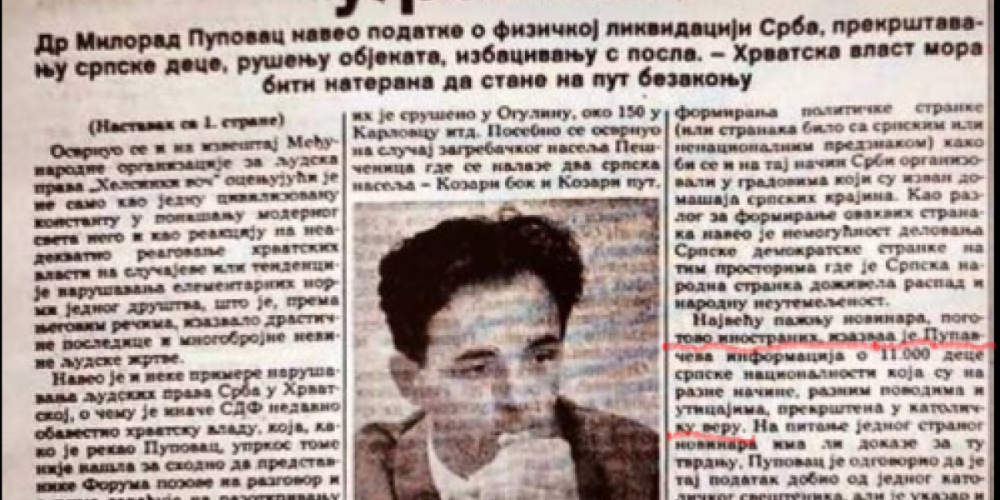 Milorad Pupovac, od agresije, ugroženosti do želje za konstitutivnost Srba u Hrvatskoj