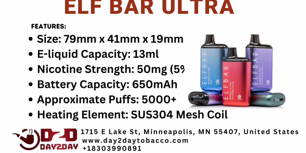 ELF BAR ULTRA at Day 2 Day Tobacco Discover the Next Level of Vaping - Introducing