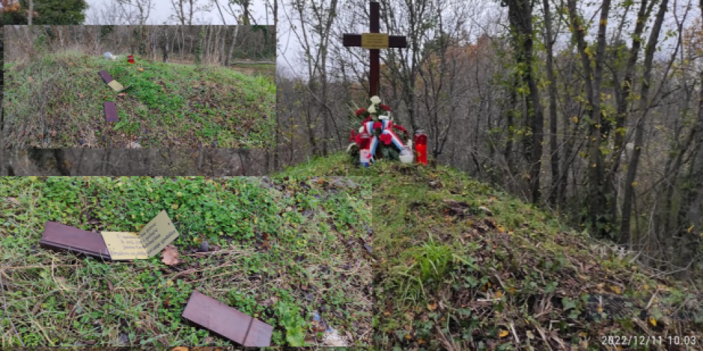 Vandalizam nad jamom Golubinčina kraj Raklja