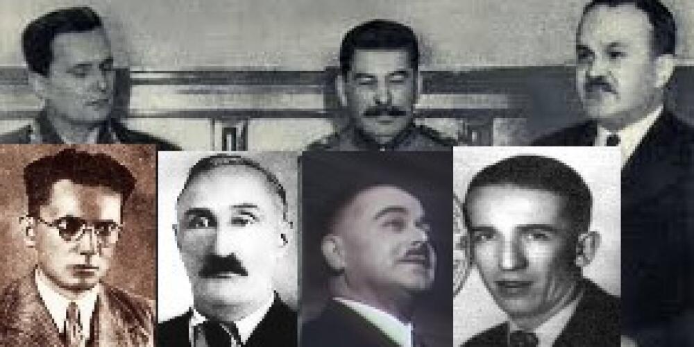 Tito,  Filipović, Kopinić, Gorkić, Kardelj, Krajačić, Mustafa Golubić i ostali komunistički teroristi u Kraljevini SHS