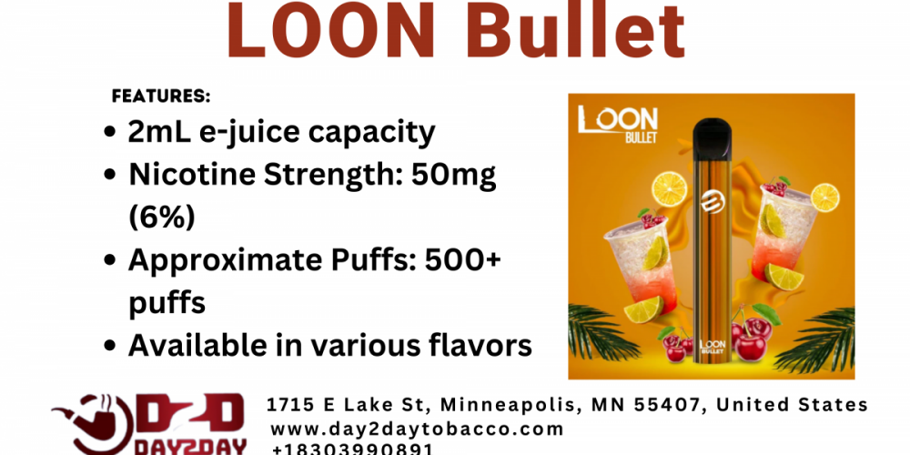 LOON Bullet - Available Now at Day2DayTobacco