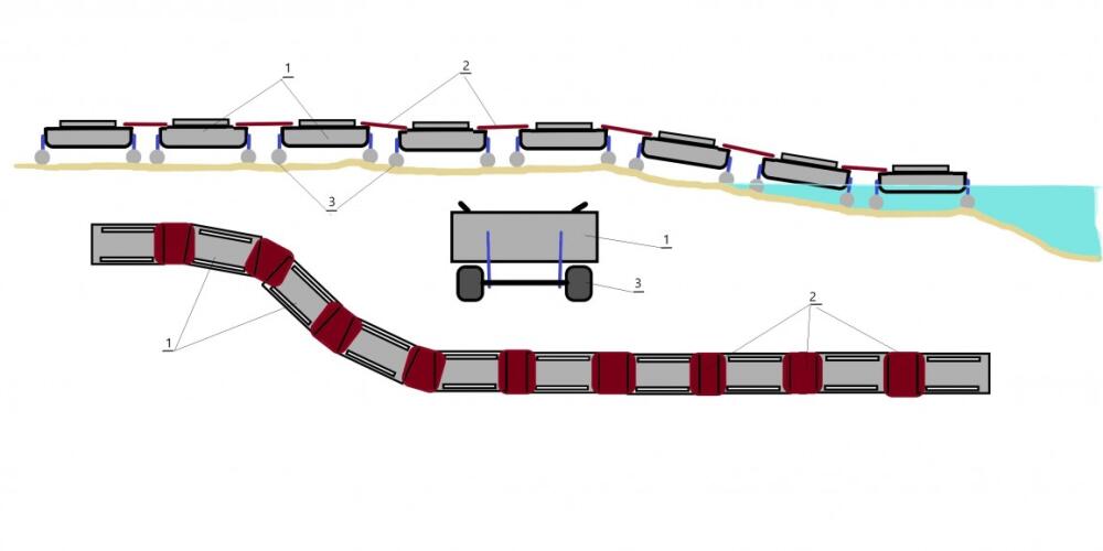 Mobile, modular pontoon bridge