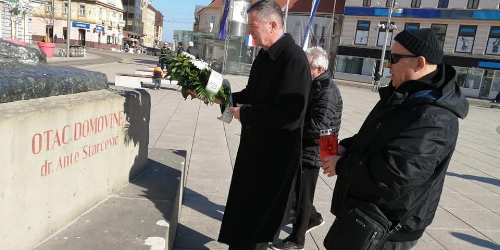 Udruga “Dr Ante Starčević” u Osijeku obilježila 125. obljetnicu smrti Oca Domovine!