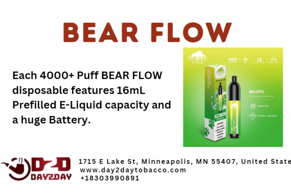 Vaping Experience with Bear Flow Unveil Exceptional Flavor at day2daytobacco