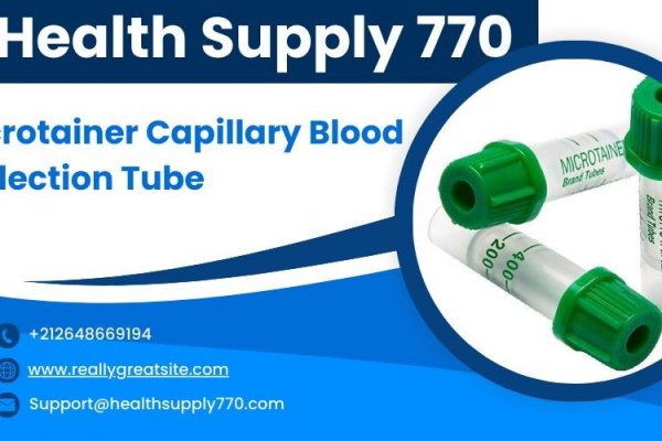 Health Supply 770 Elevate Your Blood Collection Process with the BD Microtainer Capillary Blood Collection Tube