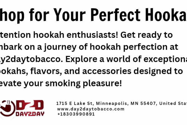 Shop for Your Perfect Hookah at day2daytobacco