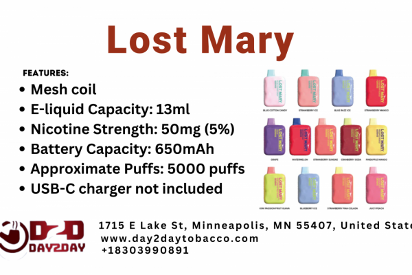 Lost Mary at Day 2 Day Tobacco - Discover the Enchanting Vape