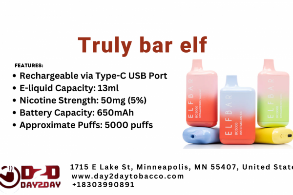 Unlock the secrets of vaping magic with Truly Bar Elf from Enchanted Vapes, available now