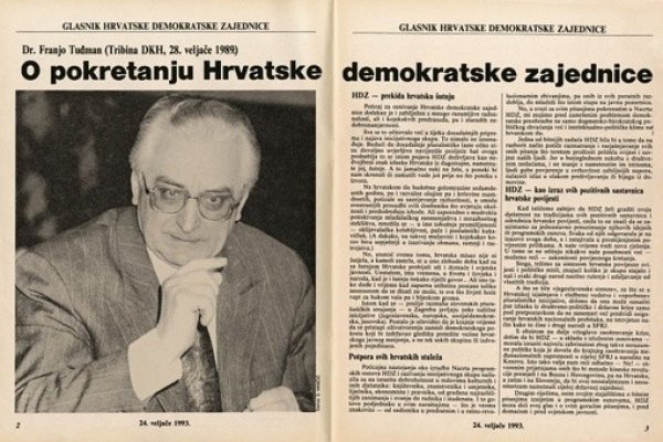 Prije 30 godina, 28.veljače 1989., na Tribini  u društvu hrvatskih književnika, održano je prvo javno predstavljanje programa Hrvatske demokratske zajednice
