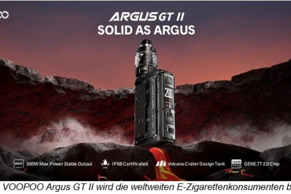 VOOPOO stellt seinen neuen Argus GT II Mod vor, der E-Zigaretten-Nutzer mit exzellentem Vaping-Erlebnis und exquisitem Design begeistert